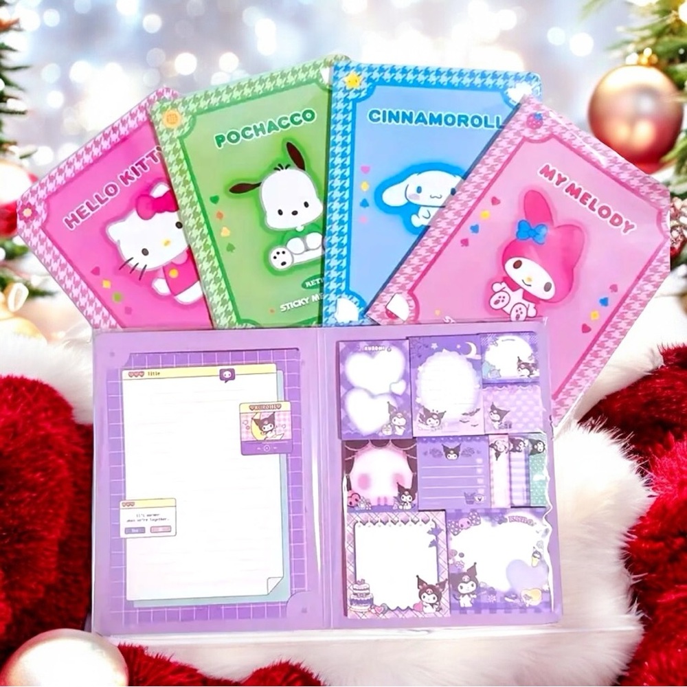 Sanrio KUROMI Self-Stick Notes Stationary Book - Picture 8 of 8